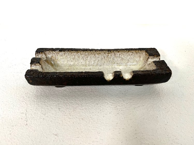 Mid-Century modern Dutch stoneware ashtray 1950s