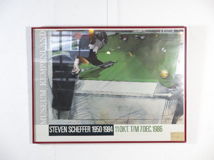 Retrospective exhibition poster Steven Scheffer - Museum Kempenland 1987