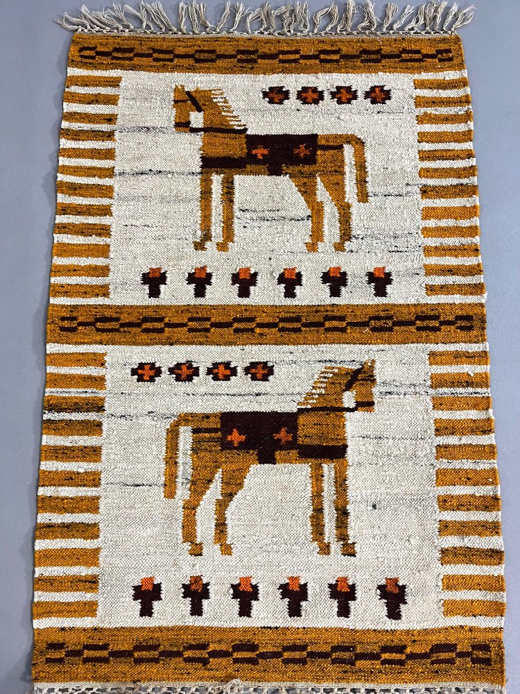 Mid-Century Polish handwoven gobelin/tapestry by Maria Janowska 1960s