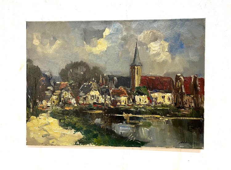 Dutch impressionist oil panting by Jan Kelderman