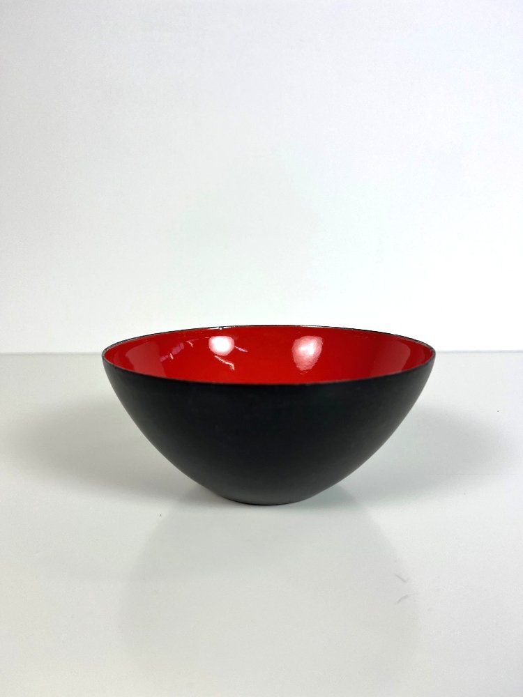 Mid-century enameled steel Krenit bowl by Herbert Krenchel for Torben Ørskov Denmark, 1960s