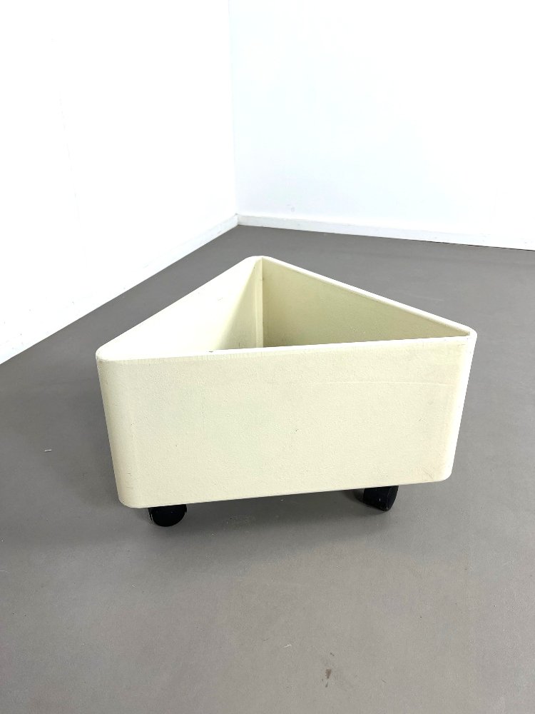 Vintage Space-age planter on wheels by Bauform/Wohnform Germany, 1970s