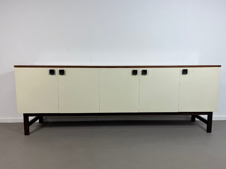 Mid-Century modern wengé wooden sideboard 1960s