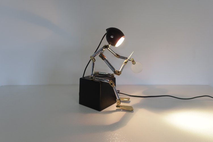 20th Century Osqar robot lamp by Ygnacio Baranga for Kumade LTD