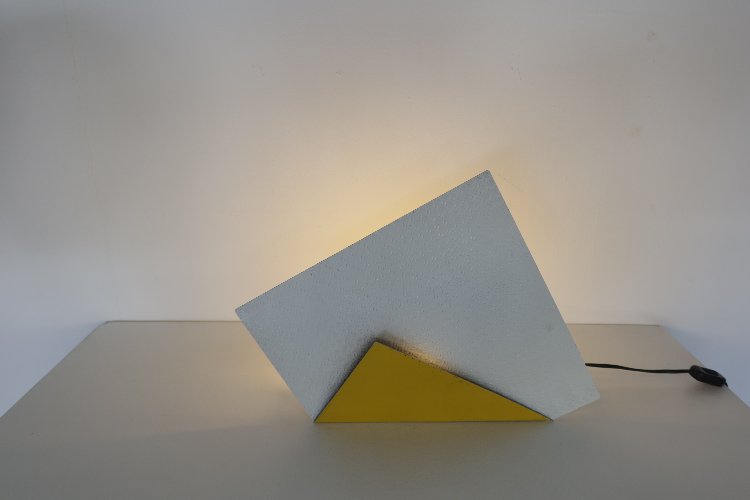 20th Century aluminum wall/table lamp 1980s