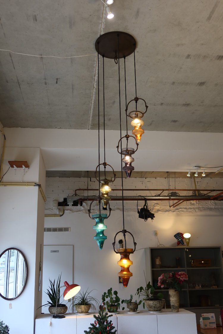 Modernist stalactite mid-century pendant lamp 1960s - Nanny still Mckinney