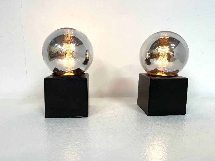 20th-Century space age table lamps by Philips 1970s