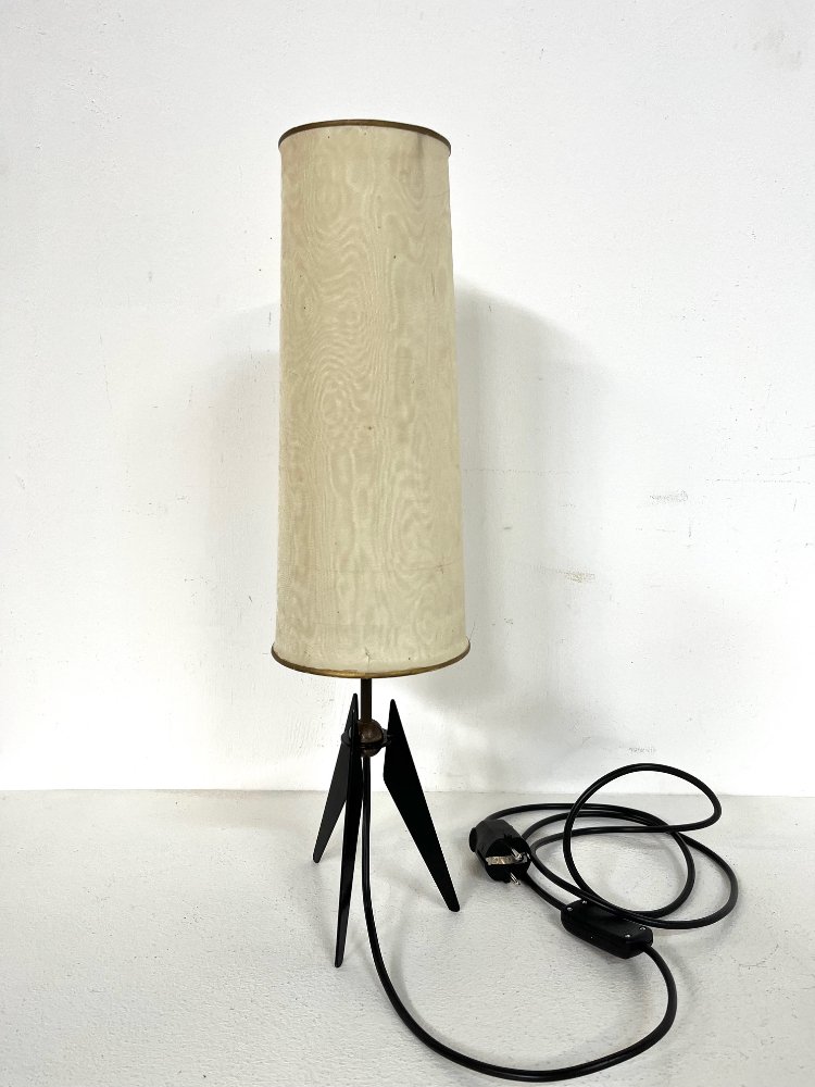 Mid-Century modern Austrian tripod brass table lamp 1950s