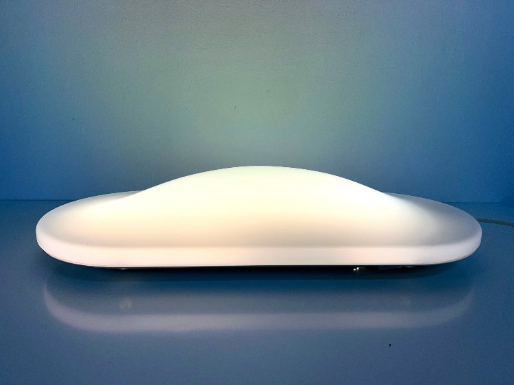 White methacrylate ceiling or wall light model 5346 by Iguzzini Italy, 1990s