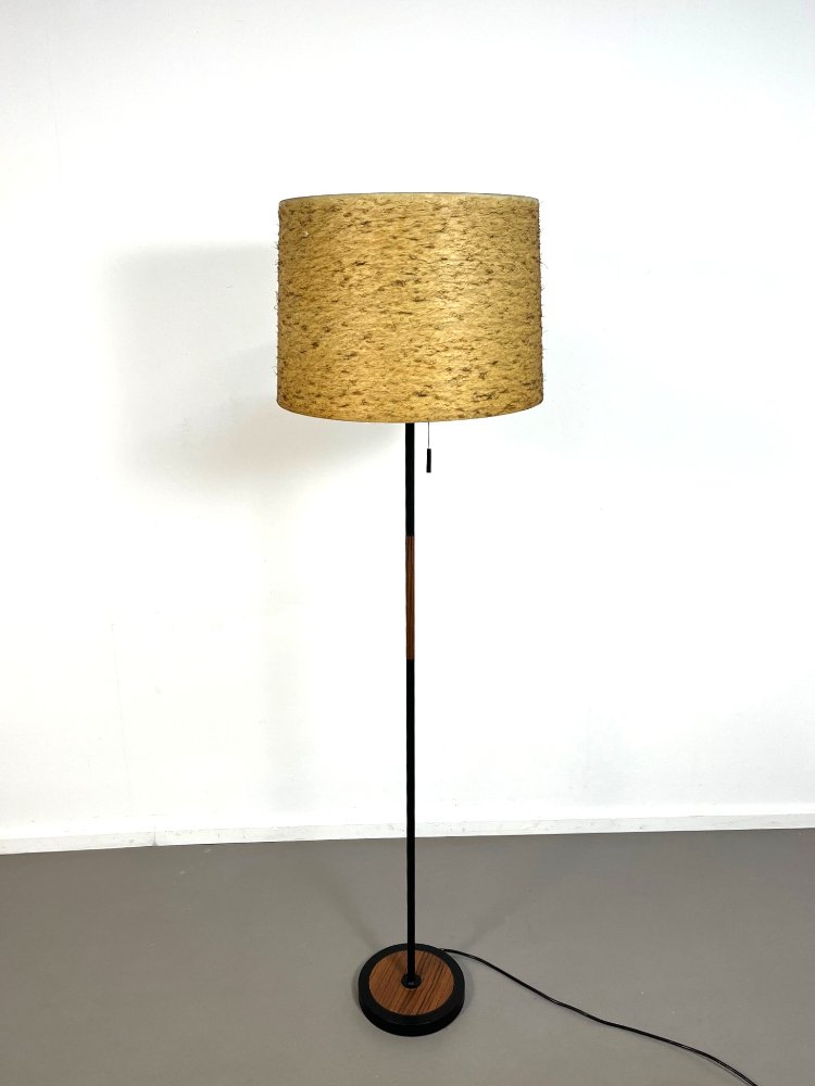 Mid-century floor lamp with fiberglass shade, 1960s