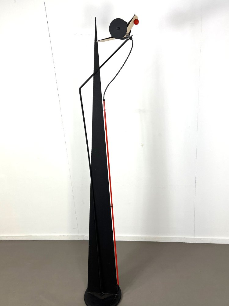 Postmodern Memphis XL floor lamp by Neukro Menden, Germany 1980s