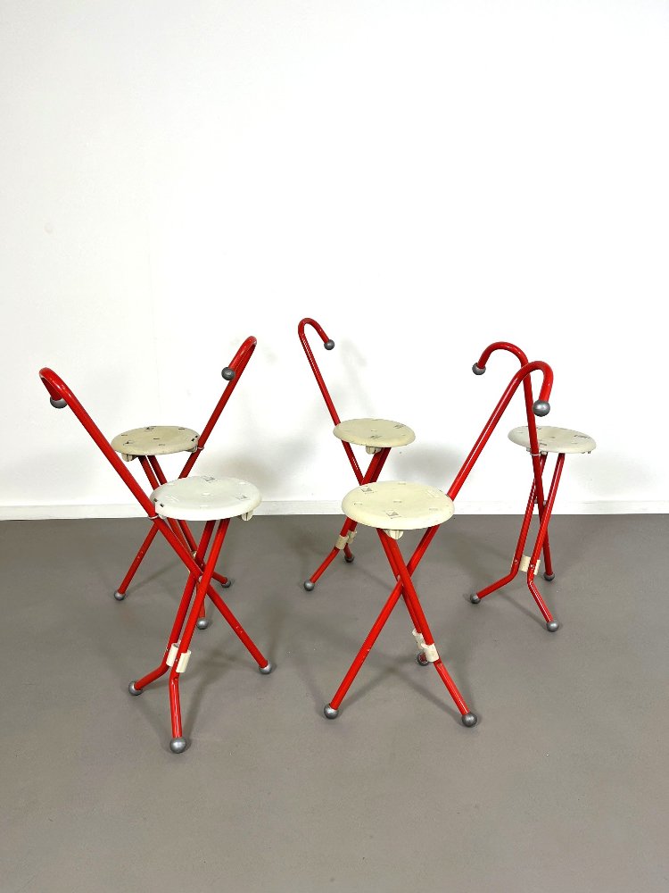 20th Century Ulisse folding chairs by Ivan Loss for Sandrigarden Italy 1980s