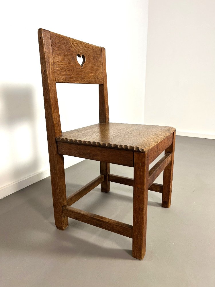 Haagsche school oak children's chair, 1920s
