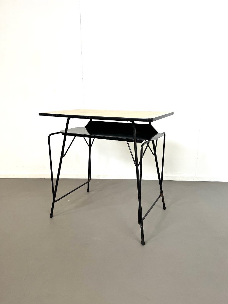 Modernist small writing desk by Willy van der Meeren for Tubax Belgium 1950s