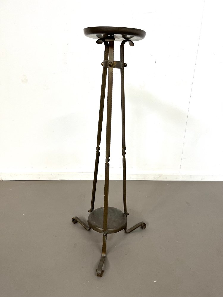 Dutch Art-Deco wrought iron plant stand 1930s